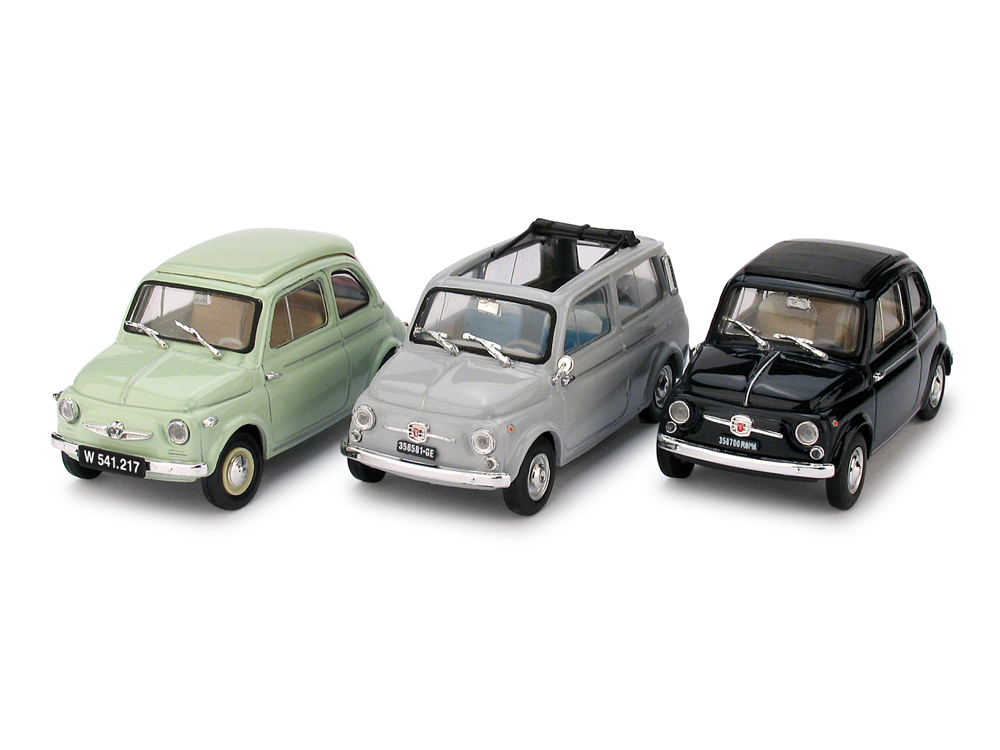 Voiture miniature Brumm Fiat 500R 50° anniversario Fiat 500 R