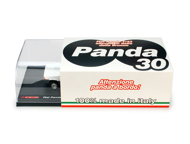 Fiat Panda 30 + figurine Panda S05.02 Brumm