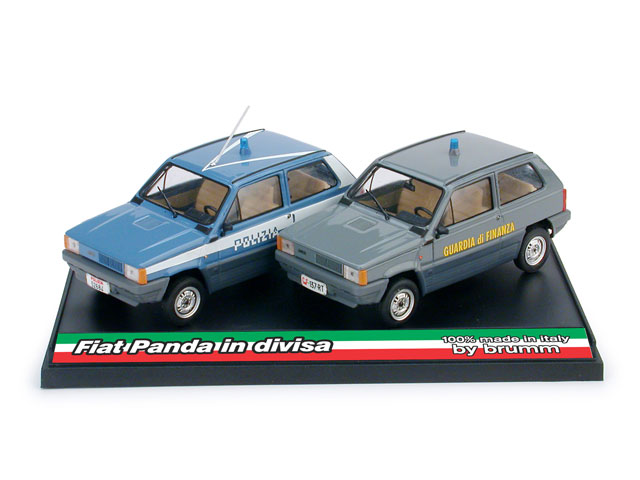 Fiat panda 4x4 polizia stradale 1983 brumm 1/43 brur472